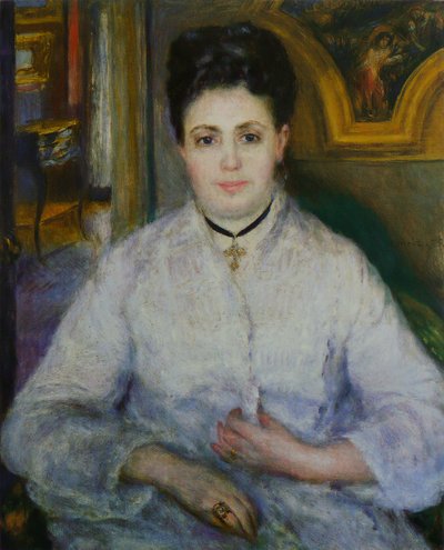 Madame Victor Chocquet von Pierre Auguste Renoir